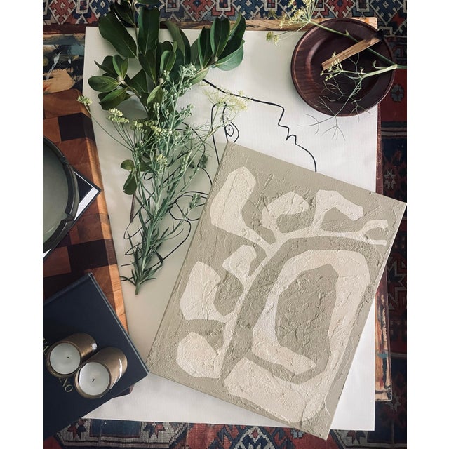 2020s 2026 "Il Ramoscello No.1" Abstract Botanical Painting on Canvas by r.k. Red For Sale - Image 5 of 5