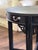 Wood Antique Chinoiserie 24" Black Round Accent Table With Curved Drawer For Sale - Image 7 of 7