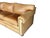 Vintage English Leather Sofa Tan Color Nail Head Trim Feather Down Cushions For Sale - Image 9 of 18