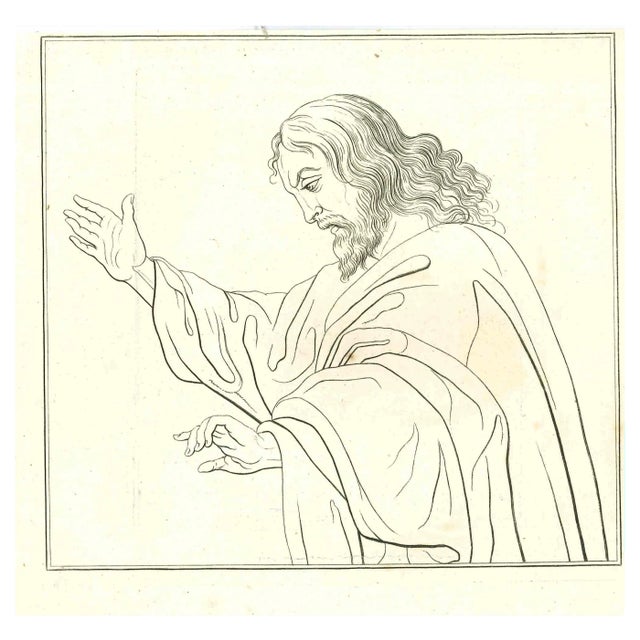 Thomas Holloway, Jesus, Original Etching, 1810 For Sale