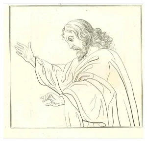 Thomas Holloway, Jesus, Original Etching, 1810