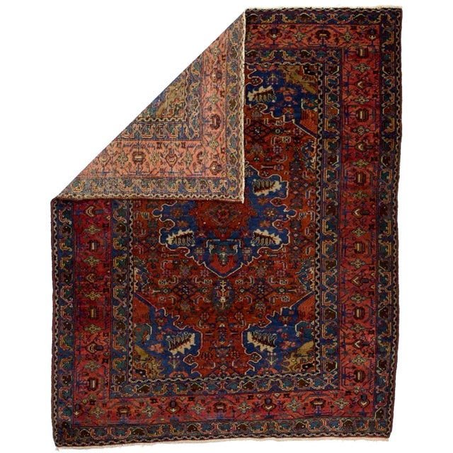 Fine Antique Persian Malayer Rug 4'10" x 6’1". A large town in the Greater Hamadan Weaving Area, specializing in single-...
