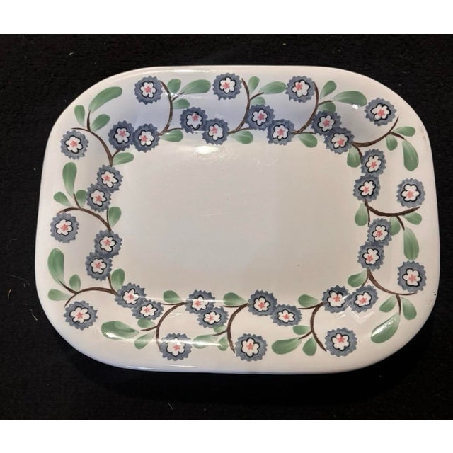 Richard Ginori 1930s Richard Ginori Mondovì Serving Dish Tray Plate Floral Pattern, Italy For Sale - Image 4 of 6