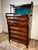 Late 19th Century Antique Victorian Aesthetic Movement Mahogany Four Over Four Gentlemen’s Chest C. 1880 For Sale - Image 5 of 13