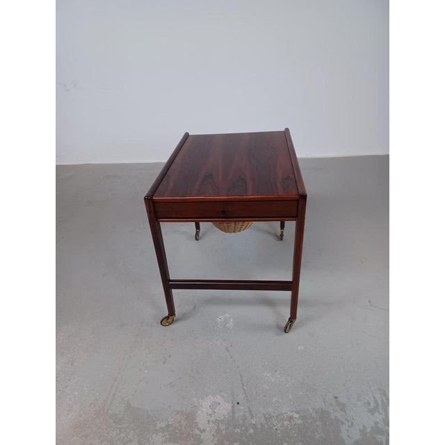 Fully Danish Rosewood Sewing Table, 1960s For Sale - Image 6 of 16