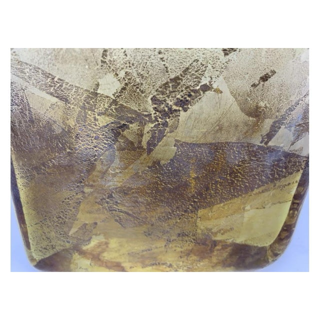 Glass Organic Mid Century Slag Glass Vessel For Sale - Image 7 of 11