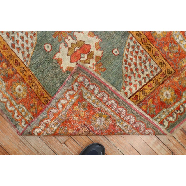 Early 20th century authentic Angora Oushak Square Scatter rug Measures: 3'3'' x 3'9'' Oushak rugs are prized for their...