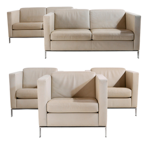 Foster 500 Leather Sofa Set by Norman Foster for Walter Knoll, Set of 5