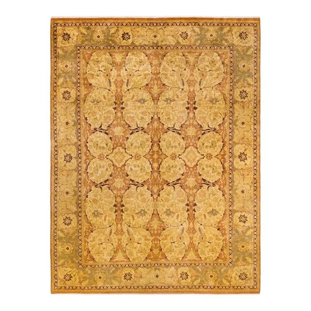 Brown Mogul, One-of-a-Kind Hand-Knotted Area Rug in Brown, 9' 2" x 12' 3" For Sale - Image 8 of 8
