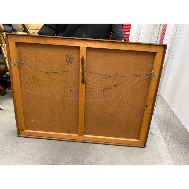 Abstract Mid 20th Century Midc Still Life Abstract Oil Painting on Board For Sale - Image 3 of 4