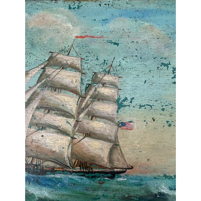 American Painted Sea Chest With Beckets. For Sale - Image 18 of 18