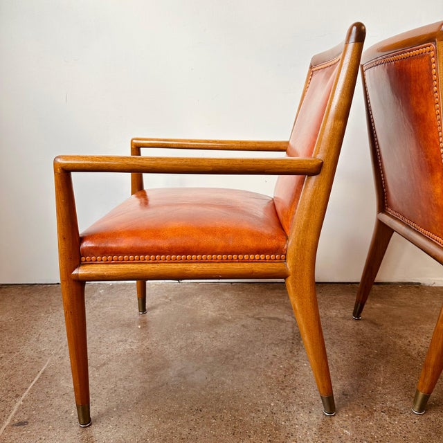 Sienna Th Robsjohn-Gibbings Krug Arm Chairs - a Pair For Sale - Image 8 of 12