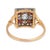 19th Century Victorian Old European Cut Diamond Ruby 18k Yellow Gold Platinum Ring, Size 8.5 For Sale In Los Angeles - Image 6 of 6