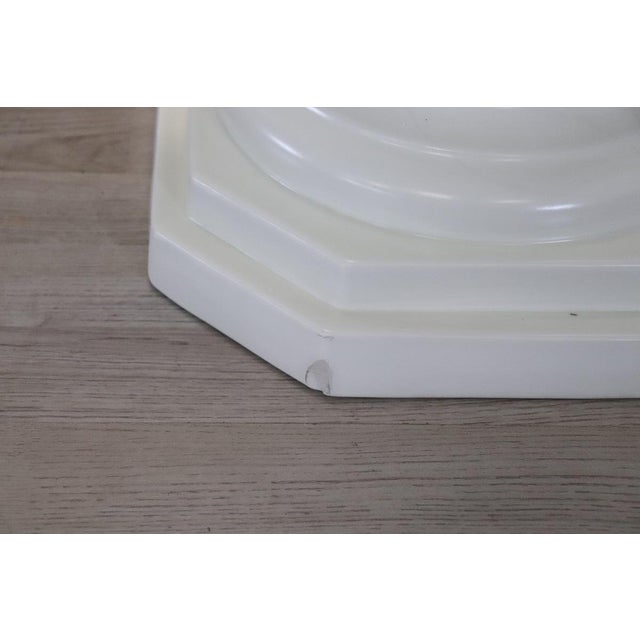 White Ceramic Column by Bassano For Sale - Image 6 of 11