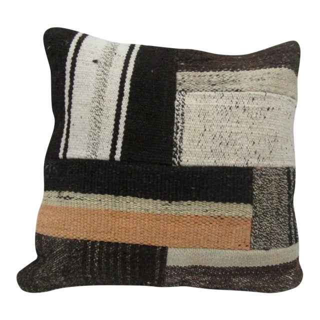Handmade Patchwork Kilim Pillow Cover For Sale