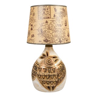 Ceramic Table Lamp by Georges Pelletier, Vallauris, 1970s For Sale