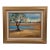 Vintage Original Oil Painting Impressionist Landscape Tree by Water For Sale