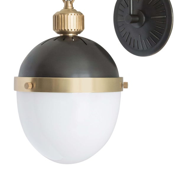 Not Yet Made - Made To Order Regina Andrew Otis Sconce in Blackened Brass and Natural Brass For Sale - Image 5 of 8