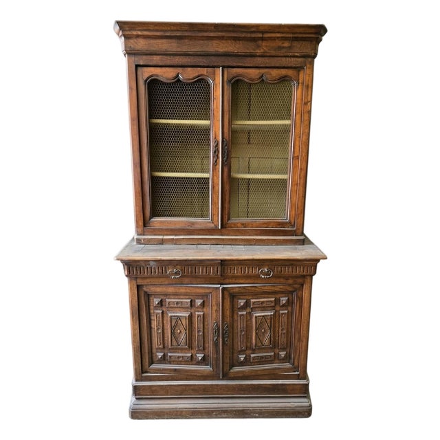Late 19th Century French Provincial Buffet À Deux Corps (Step-Back Hutch) For Sale