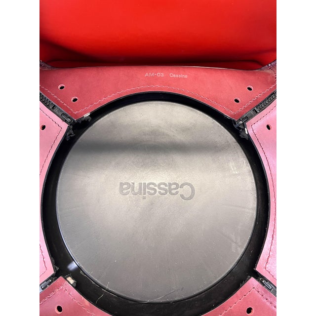 Leather Bar CAB 410 Stools in Bordeaux Red by Mario Bellini for Cassina, Set of 2 For Sale - Image 11 of 12