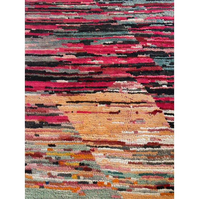 Vintage Marrakesh Moroccan Hand Woven Rug For Sale In Philadelphia - Image 6 of 13