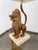 Thai Singha Lion Foo Dog Table Lamp in Gilt Bronze, Brass and Travertine, 1970s For Sale - Image 17 of 18