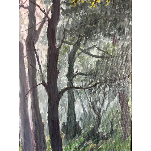Dark Green Contemporary Steve Schaaf "Into the Mist" For Sale - Image 8 of 18
