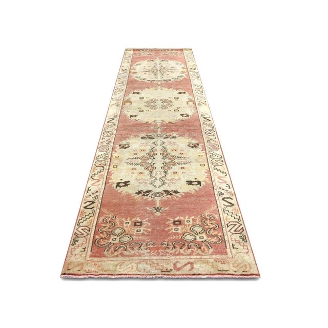 1960s Turkish Oushak Runner For Sale In Los Angeles - Image 6 of 7