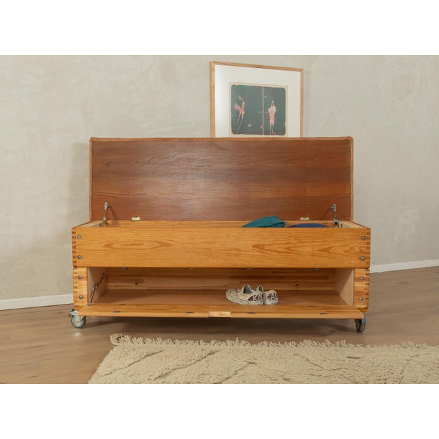 Mid-Century Modern Wooden Chest, 1960s For Sale - Image 3 of 10