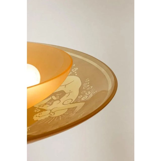 Glass Swedish Grace Chandelier from Orrefors, 1920s For Sale - Image 7 of 10