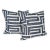 Blue Azul Kuba Linen Pillow For Sale - Image 8 of 9