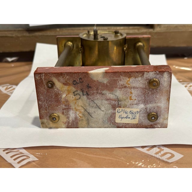 1900s Vintage French Marble Clock Decor For Sale In Boston - Image 6 of 7