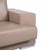 Rolf Benz Two-Seater Leather Sofa Cream Beige Couch For Sale - Image 4 of 9