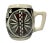 Black Acoma Pueblo Pottery Signed C H Large Glazed Mug For Sale - Image 8 of 8