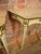 Antique White Pair of Mid 20th Century French Hollywood Regency Small Painted Cameo Wall Mount Pier Console Tables For Sale - Image 8 of 12