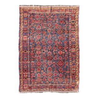 Antique Caucasian Beshir Rug With Geometric and Tribal Motifs For Sale