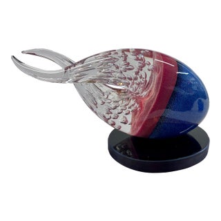 Stefano Toso “Cometa” Murano Art Glass Sculpture, Signed, 19”, Omaggio a Christian R. Lassen, Provenance Included For Sale