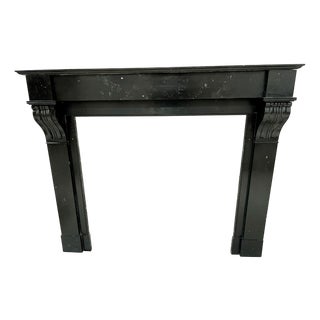 Napoleon III Fireplace with Black Marble Corbel, 19th Century For Sale