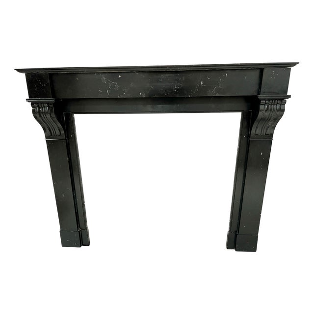 Napoleon III Fireplace with Black Marble Corbel, 19th Century For Sale