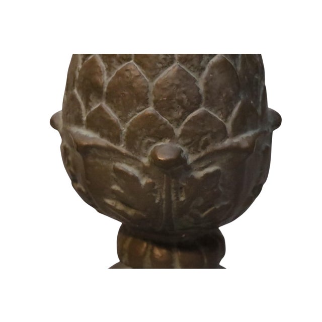 Large Pineapple Finial Bookends, a Pair For Sale - Image 4 of 6