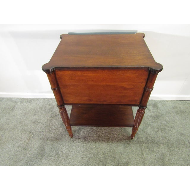 Ethan Allen Solid Mahogany Nightstand For Sale - Image 10 of 10