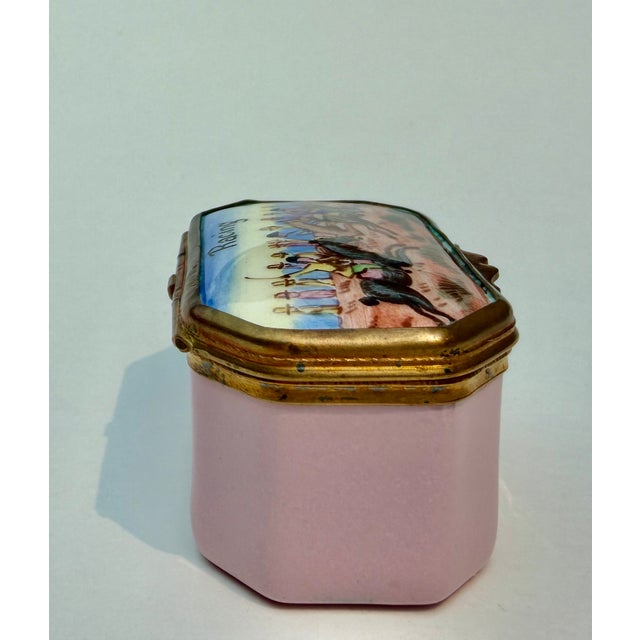 Early 19th Century English Horse Racing Enamel Trinket Box Early 19th Century For Sale - Image 5 of 11