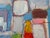 Modern Multicolored Geometric Color Block Canvas - Original Acrylic Art For Sale - Image 9 of 9