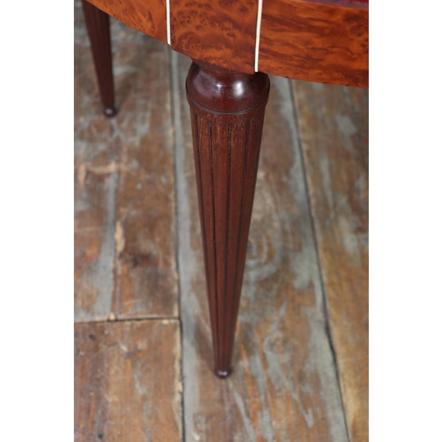 Wood Art Deco French Burr Yew Games Table, 1925 For Sale - Image 7 of 16