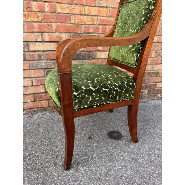 Textile 19th Century French Empire Style Chair For Sale - Image 7 of 9