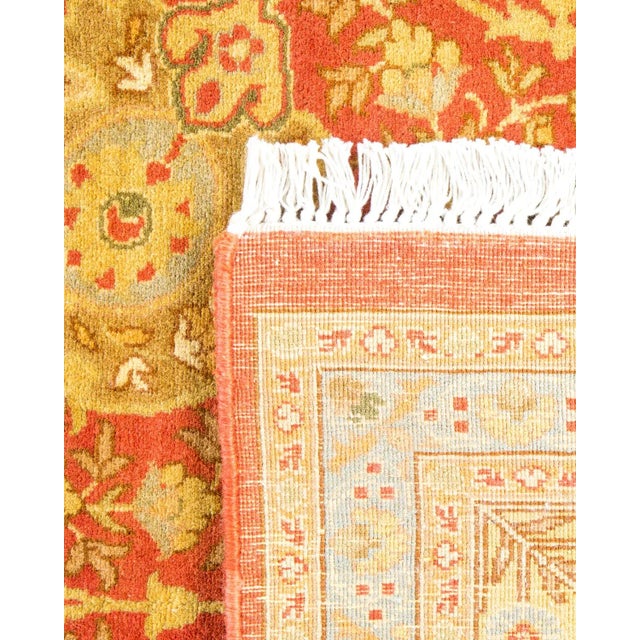 1990s Vintage Moroccan Hand Knotted Wool Area Rug, Orange - 6'0" X 8'9" For Sale - Image 5 of 9