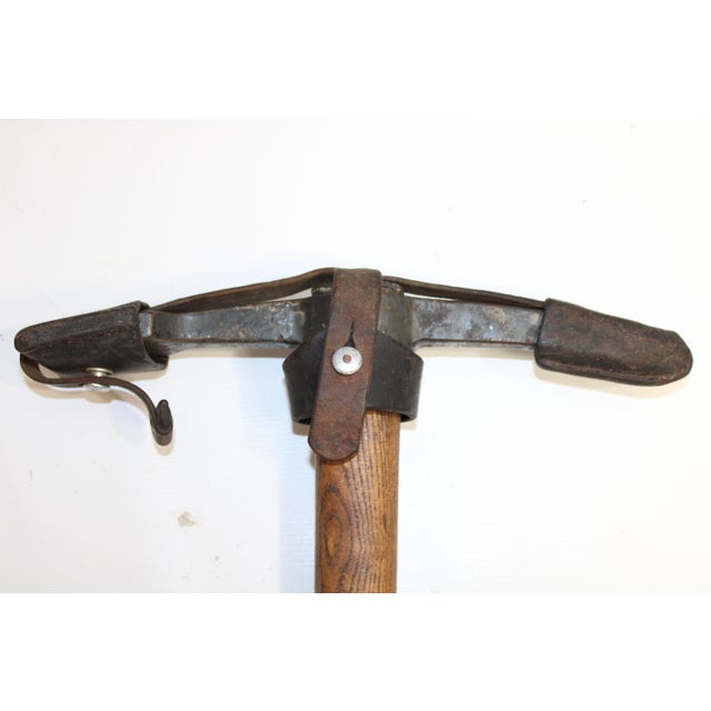 Mid-Century Modern Gold Miners Prospectors Pick and Leather Sleeve Set A For Sale - Image 3 of 13
