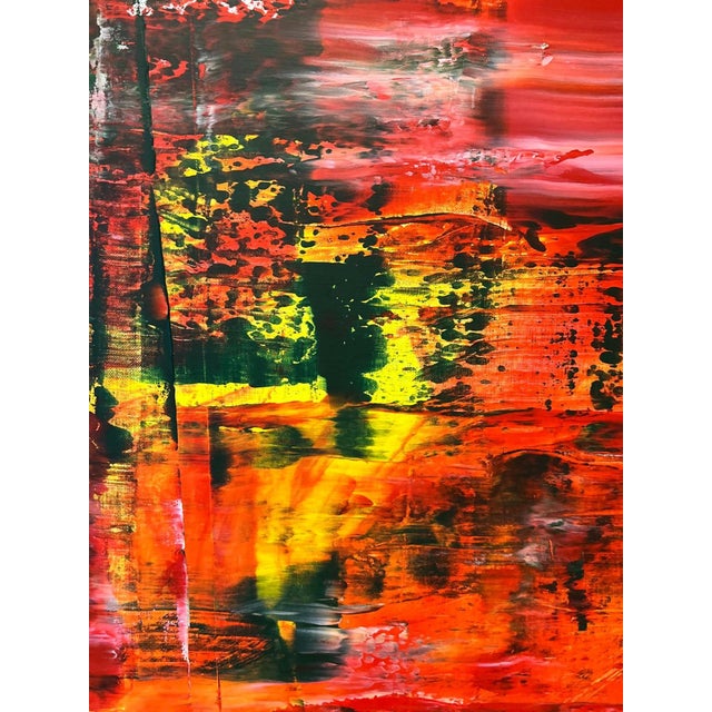 Red Zest 2 Abstract Acrylic Painting For Sale - Image 8 of 9