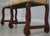 English Regency Six-Leg Mahogany Upholstered Window Bench For Sale - Image 4 of 12