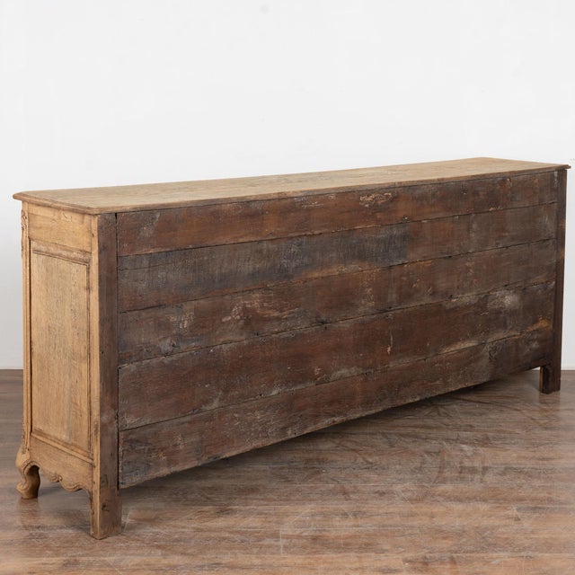 19th Century French Bleached Oak Sideboard Buffet For Sale - Image 14 of 14